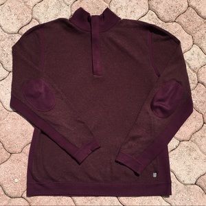 Nat Nast Men’s Red Cranberry 1/4 zip pullover